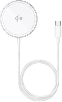 Baseus Simple Mini4 Air Qi2 - 15W Magnetische Draadloze Oplader - Compatibel met MagSafe - Zilver