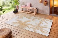 Northrugs Buitenkleed palm Jaora - grijs/goud 80x150 cm