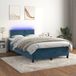 Maison Exclusive - Boxspringbed met matras en LED-verlichting, donkerblauw, 120x200 cm, fluweel