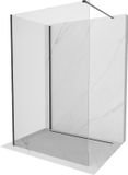 Mexen Kioto paroi de douche Walk-in 130 x 80 cm, transparent, noir