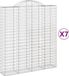 vidaXL Gabions - 7 pièces - voûté - 200x50x220/240 cm - fer