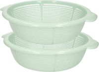 Plasticforte Keuken Vergiet - 2 Stuks - Mintgroen - 31 x 9,5 cm - Kunststof