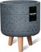 MA'AM pottery collection MA'AM Fay Bloempot Op Poten - 27x22 (H32 Op Poten) - Grijs - Marokkaans - Hip/Trendy
