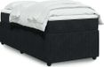 Maison Exclusive - Sommier à lattes de lit avec matelas Noir 90x200 cm Velours
