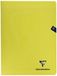 Clairefontaine 343311C Geniet Schrift Mimesys Geel - 24x32 cm - 48 Pagina's Grote Ruitjes - Wit Papier 90 g - Polypro Omslag