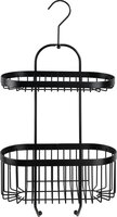 WENKO Doucherek Classic Plus Zwart - 2 Laags - Hangend - Zonder Boren