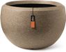 Capi Europe Vaas bol Arc Granite 88x60 Warm taupe