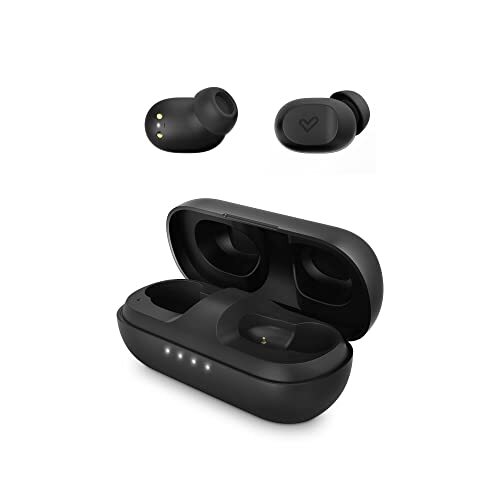 Energy Sistem Earphones True Wireless Urban 3 Space sport-hoofdtelefoon (True Wireless, Compact Design, Charging Case met draadloos opladen, voice-assistent, touch-control), zwart