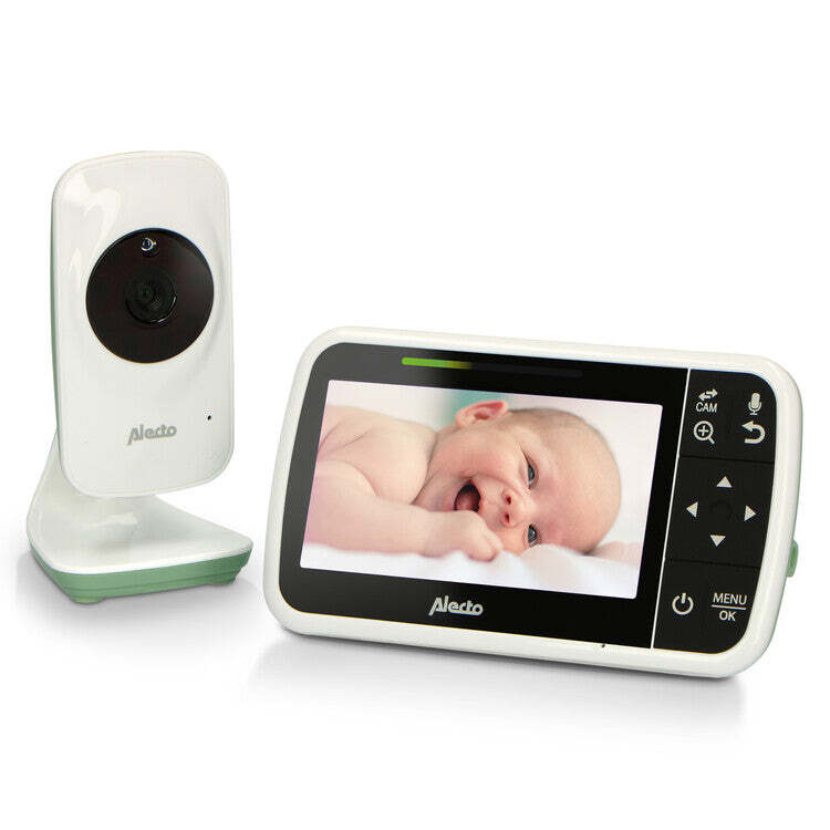 Alecto Alecto DVM149GN - Babyfoon met camera en 4.3" kleurenscherm, wit/groen