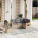 Maison Exclusive - Ensemble de meubles de jardin 5 pièces avec canapé et coussins, beige, en polyrotin