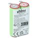 vhbw batterie compatible avec Philips Philishave HQ4866, HQ487/B, HP6326/PB/B, HQ4870, HP6326, HQ3870, HP6321, HQ4850 rasoir (2000 mAh, 2,4 V, NiMH)