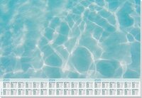 Sigel Designonderlegger - Cool Pool - A2 - Papier - Blauw - 2023/2024/2025