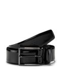 JOOP! Leren Riem Smooth Coll. Belt 3,5 CM W110 Black Zwart