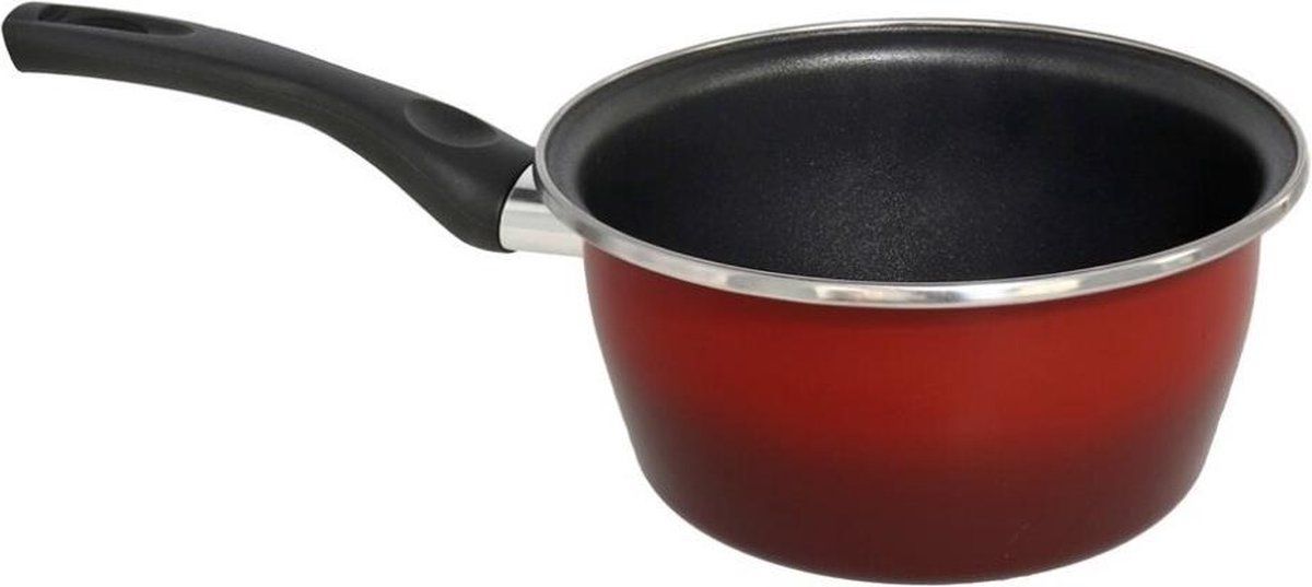 Gerimport Steelpan Rosso 35 X 18,5 X 9 Cm Rvs Rood/zwart