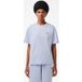Lacoste Oversize Fit Dames T-shirt Phoenix Blue, Effen