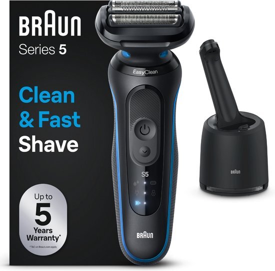 Braun Elektrisch Scheerapparaat Series 5 - Met SmartCare Center - 52-B7000cc - Blauw