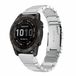 By Qubix Qubix - Stainless Steel Link Bracelet for Garmin Fenix 8 / 8 Pro (47mm) - 22mm Quickfit - Silver