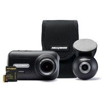 Next Base Boordcamera Dashcam 322GW Grijs en zwart + Achterlensmodule + Go Pack 32Go