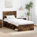 vidaXL Bedframe Gerookt eikenhout 90 x 200 cm Massief grenenhout