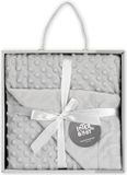 MORA Interbaby Babydeken Bubble 80 X 110 Cm Fleece Grijs