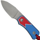Civivi Baby Banter Fixed Jump Edition C23045A-1 Graywashed Nitro-V, Red White Blue G10, vaststaand mes, Ben Petersen design