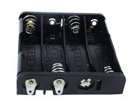 RS PRO Batterijhouder voor 4 x AAA batterijen