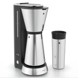 WMF KITCHENminis Aroma Koffiemachine met Thermoskan en Thermosbeker - Zwart/RVS