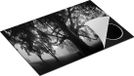 Chefcare Inductie Beschermer Grote Levensboom - Zwart Wit - 75x50 cm