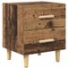 vidaXL Bedkast Oudhout 40 x 35 x 47.5cm Bewerkt Hout