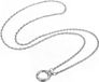 OEM Stijlvolle brillenkoord met ringen, een anti-verlies brillenketting voor zonnebrillen en leesbrillen, ideaal als brillenhouder voor dames, uitgevoerd in zilver