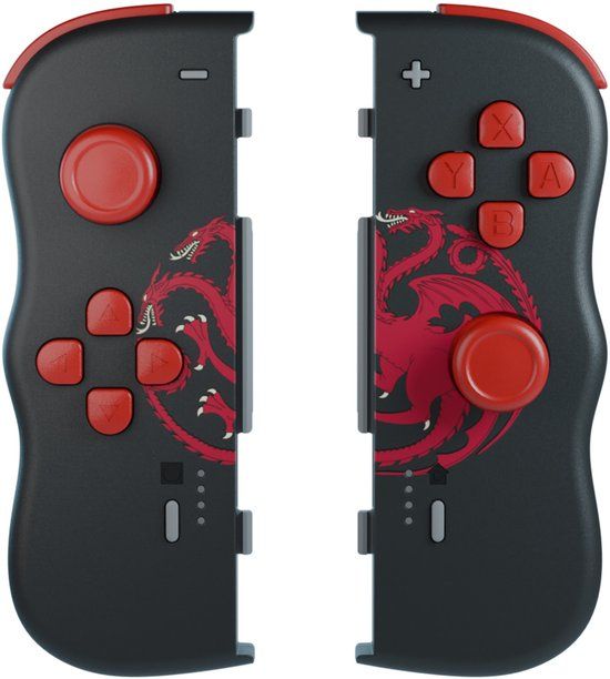 Lexip HBO Game of Thrones Targaryen Zwart, Rood Bluetooth Gamepad Nintendo Switch, Nintendo Switch OLED