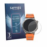 Savvies Glas Screenprotector voor Oppo Watch X3 - Gehard Beschermglas 9H 3 Stuks