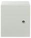 Boîtier électrique étanche, IP50-55 - Armoires de distribution murales - Acier laminé à froid - Avec serrure - Utilisable en intérieur et extérieur - 25x15x30 cm - Argent