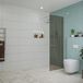 FortiFura Galeria inloopdouche - 70x200cm - rookglas - wandarm - PVD - geborsteld RVS