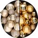 Decoris Kaemingk B.V. Kerstballen 60 stuks - mix goud/champagne - 4-5-6 cm - kunststof