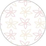 Bonateks Ronde digitaal bedrukte muismat, antislip onderkant, voor kantoor en thuis, diameter: 22 cm