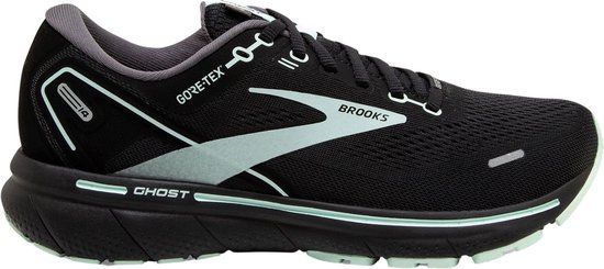Brooks Ghost 14 GTX Hardloopschoenen Dames - Zwart - Lichtgroen - Maat 36.5