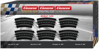 Carrera Racebaanonderdeel - DIGITAL 124/132/Evolution - Uitbreidingsset Gebogen Railstukken 3/60° - 6 Baanonderdelen