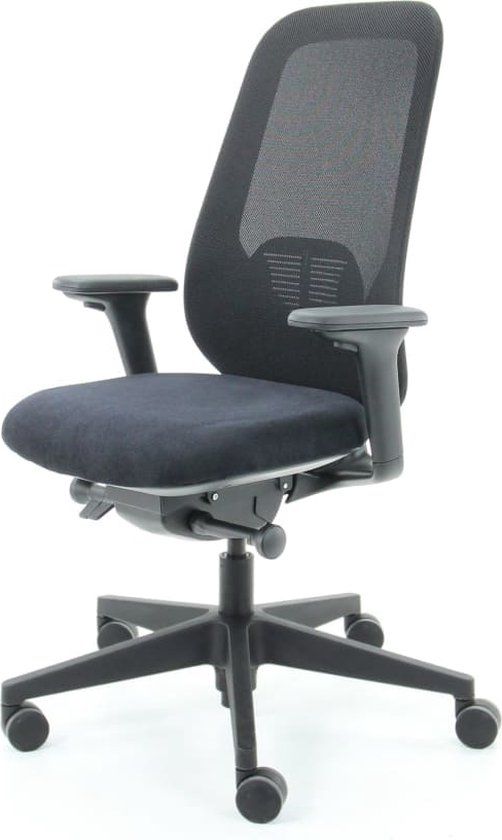 Workliving Nora Mesh Ergonomic Office Chair - Black - Adjustable Armrests