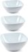 Plasticforte schalen voor voedsel - set 10x - wit - kunststof - in 3 formaten