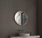 Ronde Talos Ronde spiegel Talos Noble - koperen spiegel met Ø 60 cm - wandspiegel met hoogwaardige aluminium lijst in koper