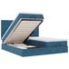 VidaXL Lit plateforme avec matelas et LED 180x200cm Velours