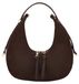 Gallantry, sac à main structuré pour femme avec double fermeture éclair élégante, marron