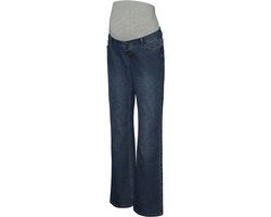 Mama Licious Dark Medium Blue Denim Flared Fit Maternity Jeans W29 X L32