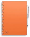 MOYU A5 Uitwisbaar Notitieboek Sunset Orange - Hardcover - Lijn/Ruiten/Stippen - 40 Pagina's