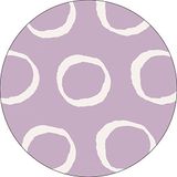 Bonateks Tapis de souris rond imprimé numériquement, base antidérapante, pour bureau et maison, diamètre : 22 cm