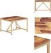 vidaXL Bijzettafel 60x60x40 cm massief hout