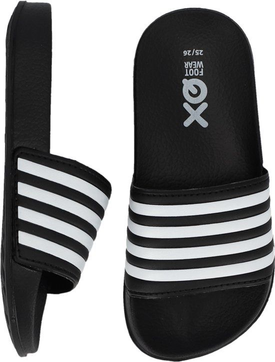morethansocks Slippers Kinderen - Unisex - Zwart - Maat 27/28