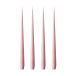 ester & erik Lot de 4 bougies old rose, 32 cm