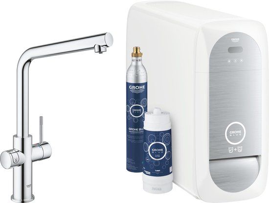 GROHE Blue Home Duo Keukenkraan - Chroom - Met Bluetooth en WIFI - Starterkit